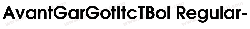 AvantGarGotItcTBol Regular字体转换